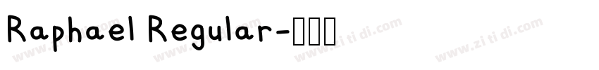 Raphael Regular字体转换